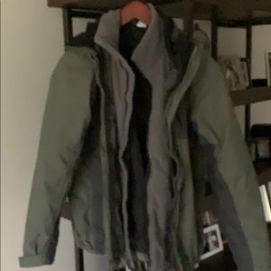 North face men’s double layer jacket